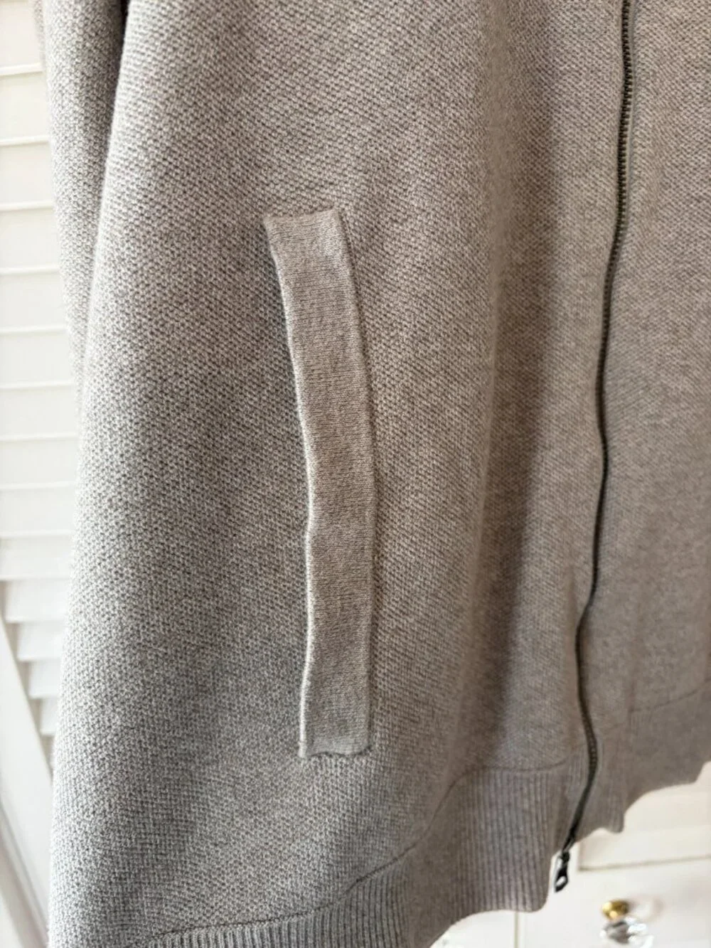 Banana Republic men's Supima Cotton Honeycomb Full Zip Cardigan sweater large